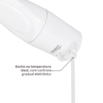 Chuveiro Elétrico Eletrônico 127V (110V) 5500w Branco Quadrado Loren Shower Lorenzetti - Imagem 3