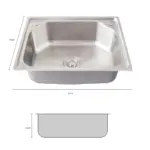 Cuba Pia Gourmet Luxo Prizi Aço Inox 304 43x57cm Kit Completo - C5743
