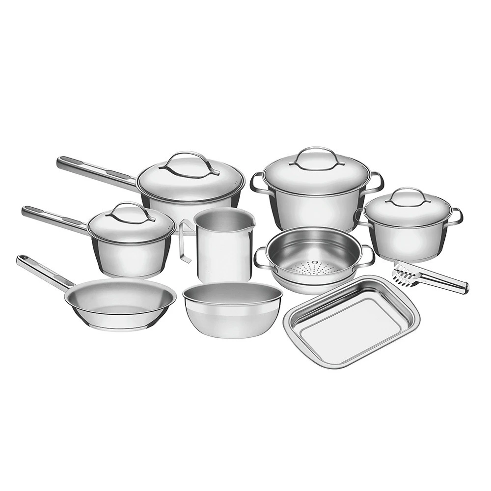 167e110cb1f700fc96e142f6f4c17dab-1777137679.webp Jogo de Panelas Tramontina Aço Inox Allegra 10 Peças Fundo Triplo Com Pegador de Massa - Imagem 1
