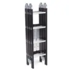 Escada De Aluminio Multifuncion 4x4 16 Degraus Black Edition - Imagem 2
