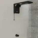 Chuveiro Elétrico Eletrônico 220V 7800w Preto Fosco Quadrado Acqua Duo Ultra Lorenzetti - Imagem 4