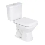 Kit Vaso Sanitário com Caixa Acoplada e Assento Branco Duplo Acionamento 3/6L Saída Vertical Lirio Fiori - Imagem 2