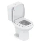 Kit Vaso Sanitário Com Caixa Acoplada Smart Clean Harpic E Assento Soft Close City Celite Preto - Imagem 4