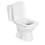 Kit Vaso Sanitário com Caixa Acoplada e Assento Branco Duplo Acionamento 3/6L Saída Vertical Lirio Fiori