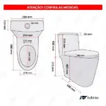 Vaso Sanitário Monobloco Completo – Caixa Acoplada Privada Nexum Vab0026 Tubrax - Imagem 2