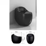 Vaso Sanitário Caixa Acoplada Monobloco Black Pearl - Imagem 4