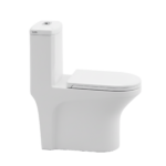 Kit Vaso Sanitário Monobloco com Assento Branco Quadrado 3 e 6 litros Elena Luvia - Imagem 3
